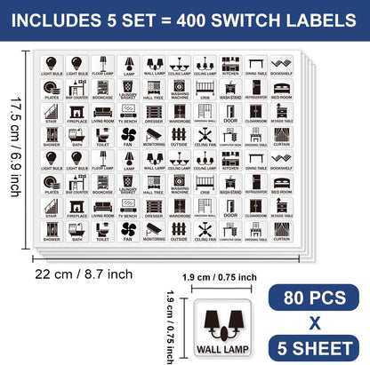 200 Pcs Kitchen Pantry Label Stickers, Black Preprinted Food Storage Jar Labels Self-Adhesive PVC Waterproof Spice and Pantry Organization Stickers for Containers, 0.75 x 1.58 Inch