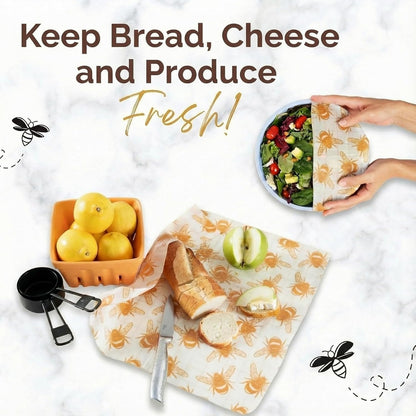 14x55 Inch Beeswax Wrap Roll for Food, Cut to Size Paper