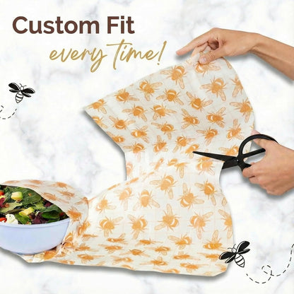 14x55 Inch Beeswax Wrap Roll for Food, Cut to Size Paper