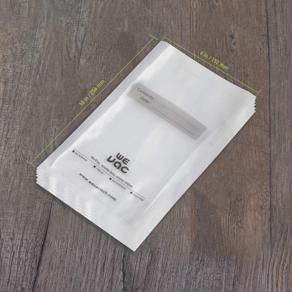 Vacuum Sealer Bags 8x12" 100 Quart for Food Saver Vacuum Seal machine