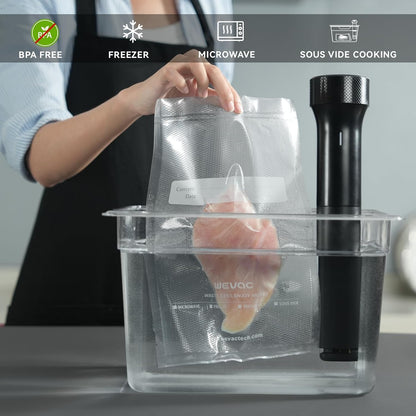 Vacuum Sealer Bags 8x12" 100 Quart for Food Saver Vacuum Seal machine