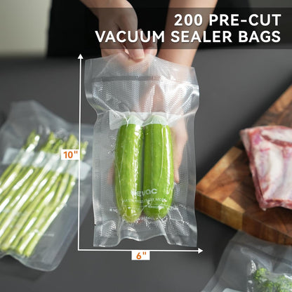 Vacuum Sealer Bags 8x12" 100 Quart for Food Saver Vacuum Seal machine