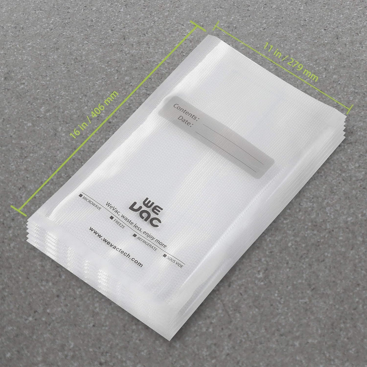 Vacuum Sealer Bags 8x12" 100 Quart for Food Saver Vacuum Seal machine
