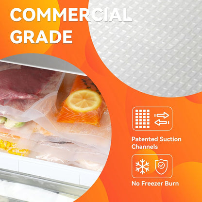 Vacuum Sealer Bags 8x12" 100 Quart for Food Saver Vacuum Seal machine