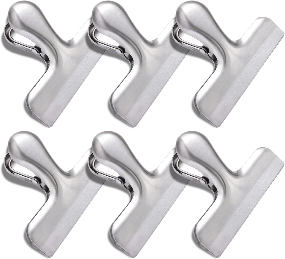 Bag Clips, Stainless Steel Chip, Chip Clips Food Clip, Heavy Duty Air Tight Seal Kitchen Clip Snack Food Bag Clamp