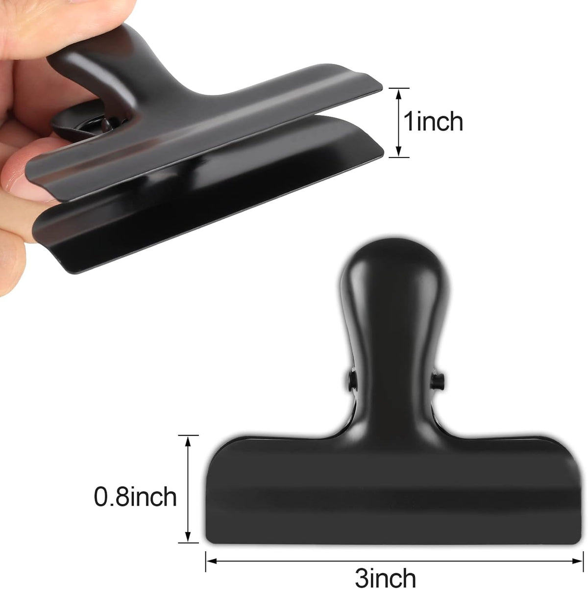 Bag Clips, Stainless Steel Chip, Chip Clips Food Clip, Heavy Duty Air Tight Seal Kitchen Clip Snack Food Bag Clamp