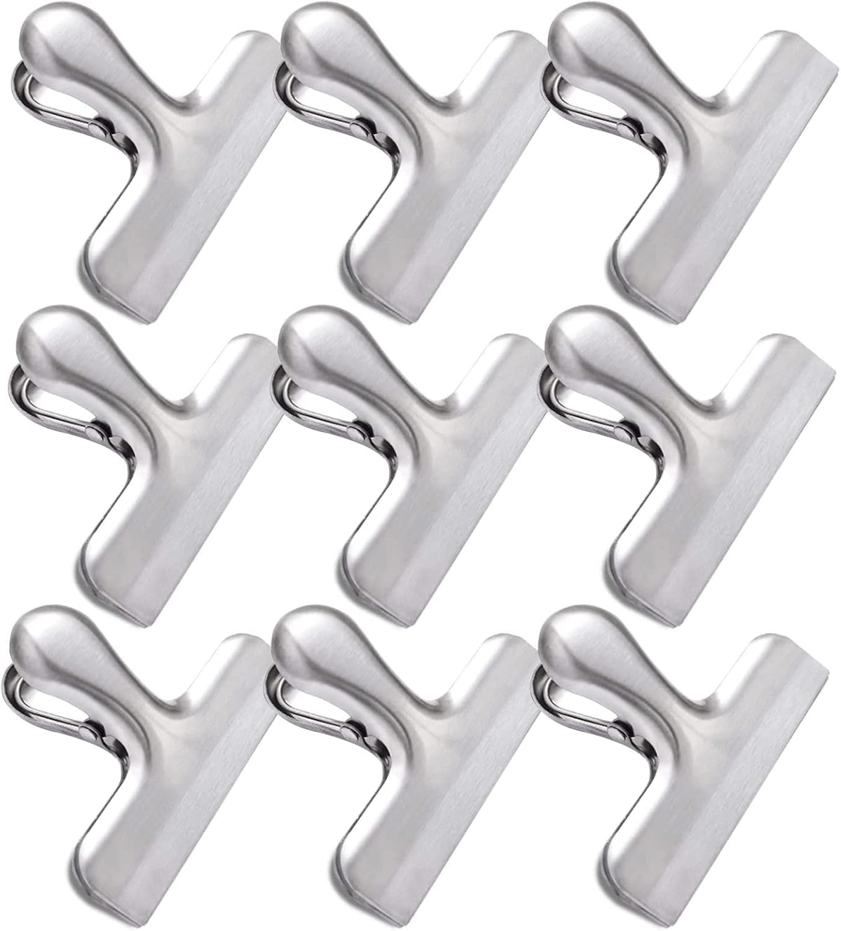 Bag Clips, Stainless Steel Chip, Chip Clips Food Clip, Heavy Duty Air Tight Seal Kitchen Clip Snack Food Bag Clamp