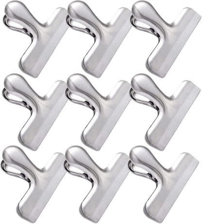 Bag Clips, Stainless Steel Chip, Chip Clips Food Clip, Heavy Duty Air Tight Seal Kitchen Clip Snack Food Bag Clamp