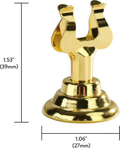 Triton Harp Clip Style Place Card / Table Number Holder, 1.5 Inch, Silver, Set of 12