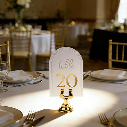 Triton Harp Clip Style Place Card / Table Number Holder, 1.5 Inch, Silver, Set of 12