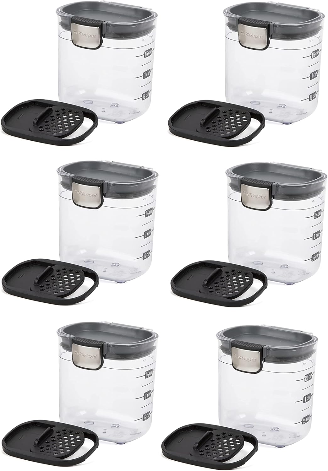 Progressive PKS-401 1.5 Cup Mini Prokeeper+ Airtight Silicone Seal Storage Container Great For Spices & Baking Acessories