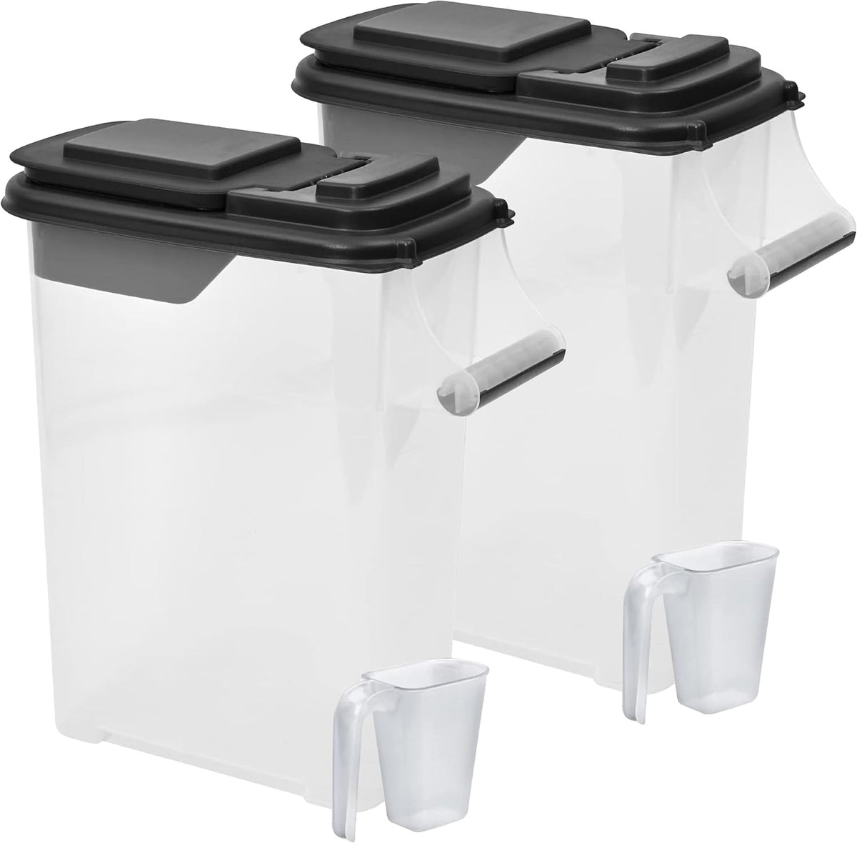 Buddeez Airtight Pet Food Storage Container - 50 QT/50 LB Capacity Dog Food Storage Container - Cat Food Container, Bird Seed Storage Container, Rolling Storage Bin, Air Tight with Handle & Scoop