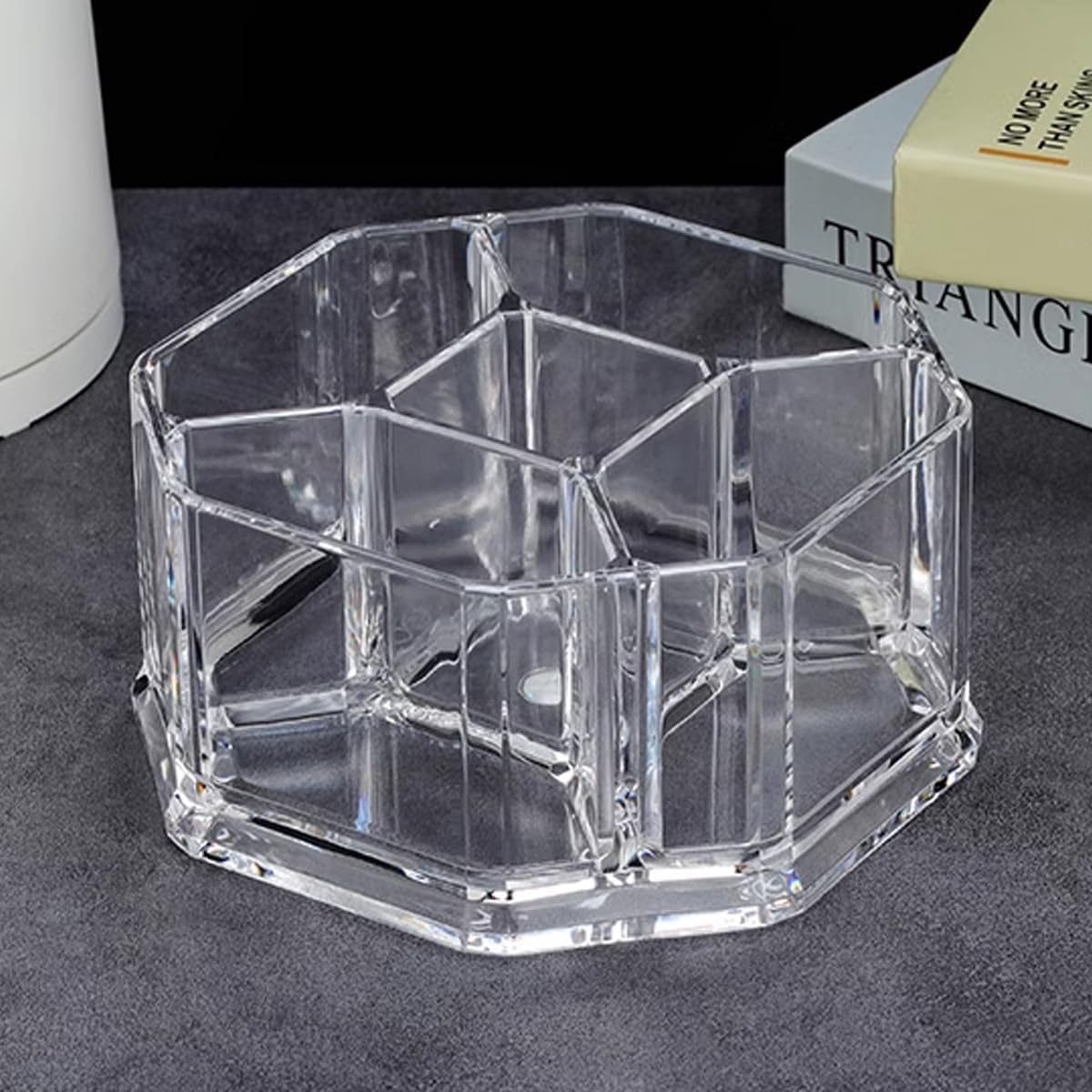 Clear Acrylic Two Lattices Tea Bags Holder Coffee Sugar Bag Case Guest Room Storage Boxes YTBH-001