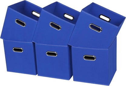 Black Fabric Cubby Storage Bins，13x13x13 Inches ，Cube Organizer Bin Foldable Storage Boxes with Dual Handles Fabric Organizer Box and collapsible Storage basket，Set of 3 ，Black