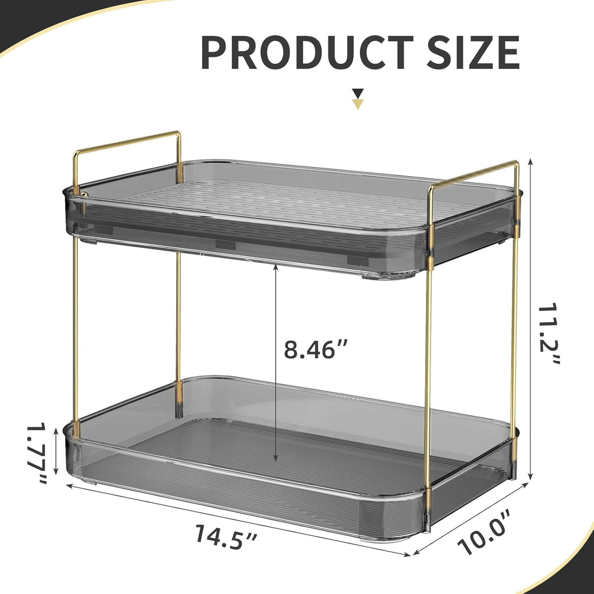 Seoneiro Whiskey Tray, Glass Cup Rack, Mug Holder, Coffee Cup Organizer, Bathroom Countertop Organizer with Drain Board Wine Glass Decorative, Food Tray, Kitchen Spice Rack