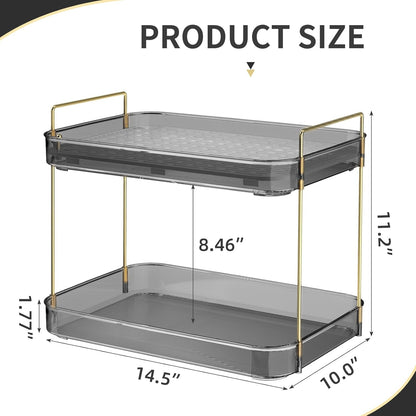 Seoneiro Whiskey Tray, Glass Cup Rack, Mug Holder, Coffee Cup Organizer, Bathroom Countertop Organizer with Drain Board Wine Glass Decorative, Food Tray, Kitchen Spice Rack