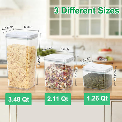 TBMax Rice Flour Storage Container with Automatic Flip-up Lid 25 Lbs | 12.68 Qt, Tall and Narrow Food Storage Flour Bin for Kitchen Pantry Organization, Pet Dog Cat Food Storage Container