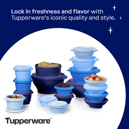 Tupperware Heritage Collection, New Food Storage Container Set in Vintage Pink, Dishwasher Safe and BPA Free (18 containers, 18 lids)