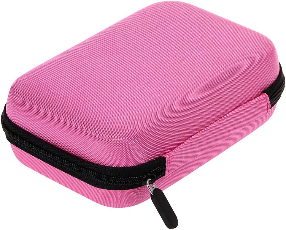 Hipiwe Hard Shell Essential Oil Carrying Case Holds 12 Bottles (Can hold 5ml, 10ml, &10ml Rollers) Travel Size Essential Oils Bag Organizer Perfect for Essential Oils Bottle (Purple)