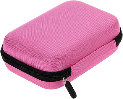 Hipiwe Hard Shell Essential Oil Carrying Case Holds 12 Bottles (Can hold 5ml, 10ml, &10ml Rollers) Travel Size Essential Oils Bag Organizer Perfect for Essential Oils Bottle (Purple)