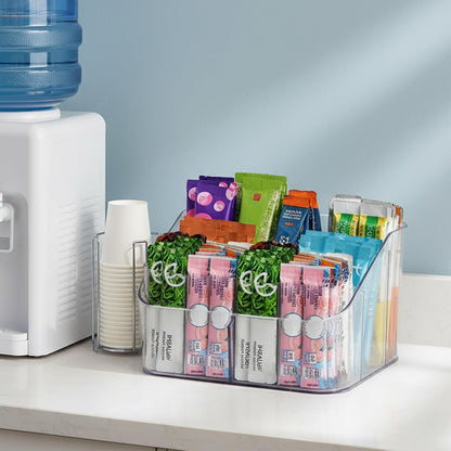 Drink Packet Organizer for Powdered Drink Mix,Powder Packet,Water Flavor Packet,Wooden Water Flavor Packet Organization Container for Kitchen Cabinet, Pantry,Office, Snack Bar Organizer-Small