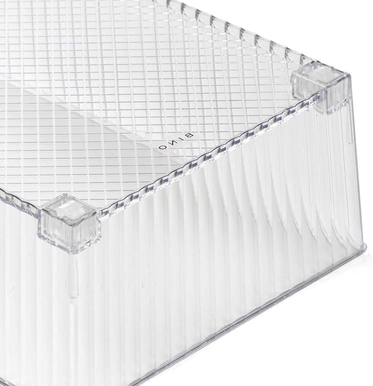 BINO | Plastic Storage Bins with Wheels, X-Large | THE ROLLER COLLECTION | Clear Storage Bins for Organization | Clear Containers for Pantry Fridge & Freezer Organizer Bin Cabinet & Pantry Organizers