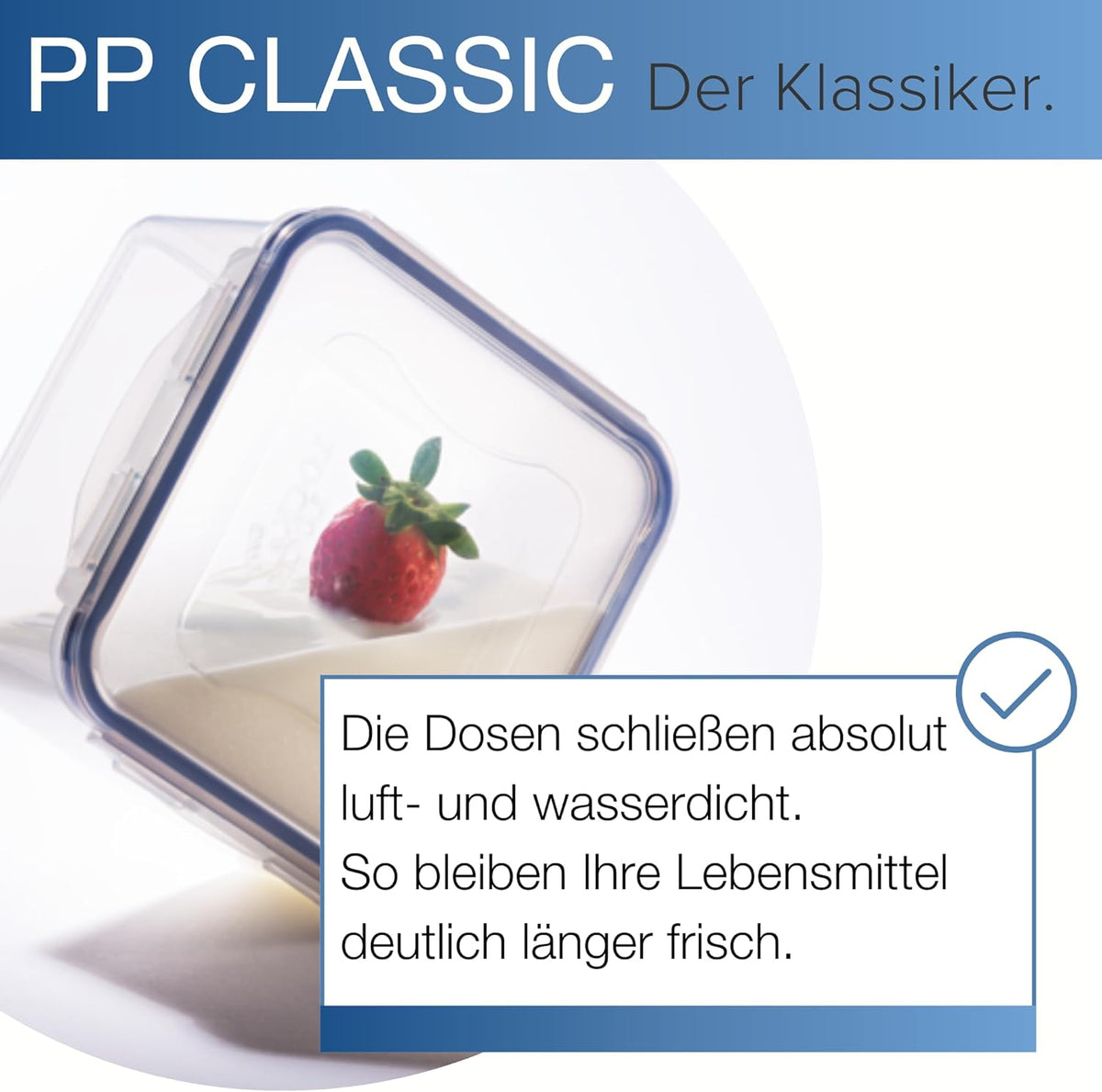 LOCK & LOCK Easy Essentials Pantry Food storage containers with lids / Pantry storage / Airtight containers, BPA free - Square - 11 cup - Great for Sugar, Clear