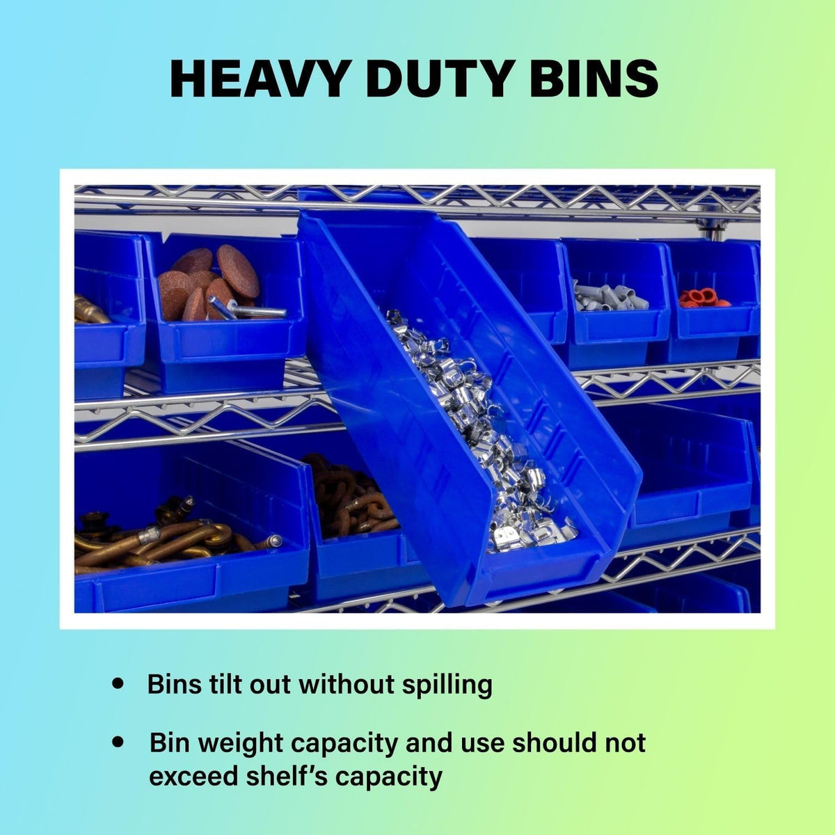 Akro-Mils 30128 Plastic Shelf Bins, Heavy Duty Storage Bins for Garage, Closet, and Drawer Organization, 18-Inch x 4-Inch x 4-Inch, Clear, 12-Pack