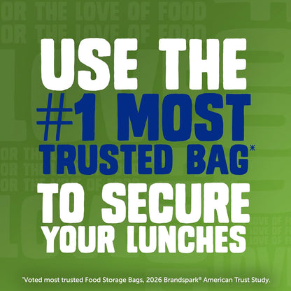 Ziploc Sandwich and Snack Bags with EasyGuide Texture, Plastic Storage Bags with Grip 'n Seal Technology, 270 Bags Total