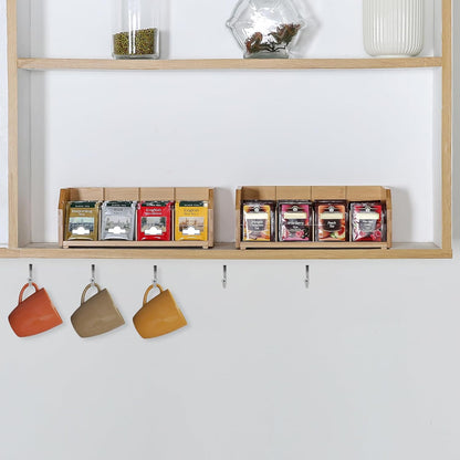 TIOPGHAD 3 Layer Stackable Bamboo Tea Bag Organizer Storage Holder for Tea Bags Wood Tea Box Containers Tea Rack Teabag Station Stand for Cabinet Countertop Office(Patented Design)