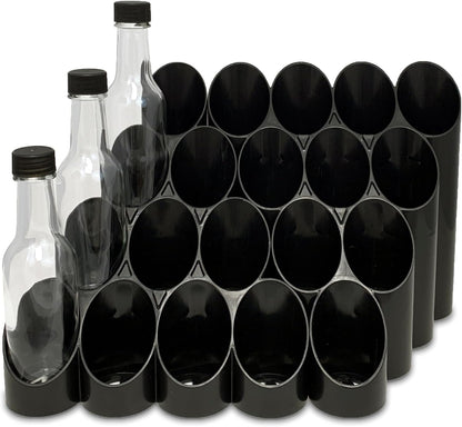 Hot Sauce Organizer, Condiment Caddy - 10 Bottle Stadium, Style V