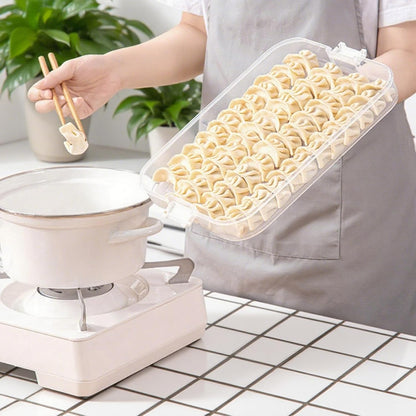 4-layer Food Storage Containers With Lids Airtight Cleaning brushes and cloths, Snacklebox Carrier to Keep Fresh, Plastic Storage Containers for Cupcake Cookie Pizza Dumpling Pie Sugar