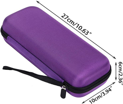 Hipiwe EVA Essential Oils Carrying Case Organizer for 20 Bottles 5ml 10ml Standard and Rollers Bottles Portable Hard Shell Essential Oils Travel Bag Holder for Essential Oils Bottle Storage (Black)