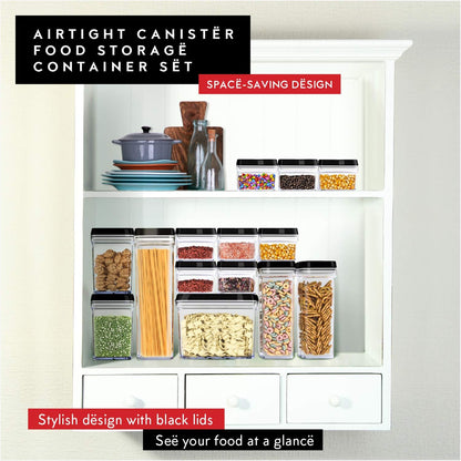 DWËLLZA KITCHEN Pasta Storage Containers for Pantry Airtight - 2 Pc Spaghetti Container Storage - Ideal for Spaghetti & Noodles, Kitchen Pantry Organization and Storage - Keeps Food Fresh & Dry