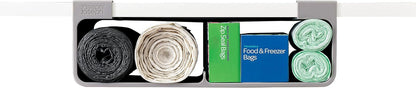 Joseph Joseph CupboardStore Under Shelf Storage Film, Foil and Bag Organizer, for Larger Rolls and Boxes, Fits Kitchen Units Over 13 in Wide, Large