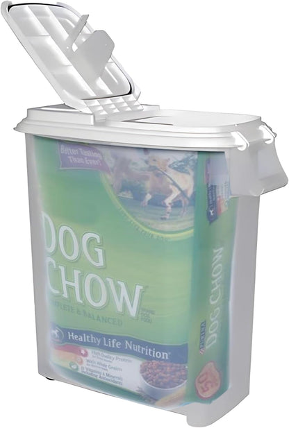 Buddeez Airtight Pet Food Storage Container - 50 QT/50 LB Capacity Dog Food Storage Container - Cat Food Container, Bird Seed Storage Container, Rolling Storage Bin, Air Tight with Handle & Scoop