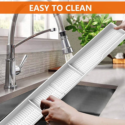 AWOKE Stove Top Shelf 30 Inch - Silicone Material Magnetic Shelf for Stove - 3 Functional Partitions Kitchen Spice Rack Organizer-Black,Kitchen Gadgets Storage Organization
