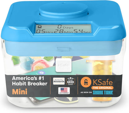 Kitchen Safe Time Locking Container, Phone Jail, Medication Lock Box, Break Bad Habits, Quit Smoking, Stop Snacking, Gaming Addiction, Family Time (XL, White Lid + 12.3” White Base)