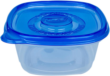 Glad GladWare XL Square Food Storage Containers with Lock Tight Lids, BPA-Free Family Size Plastic Containers for Leftovers, Meal Prep, and Freezer Storage, Dishwasher Safe, 104 Oz