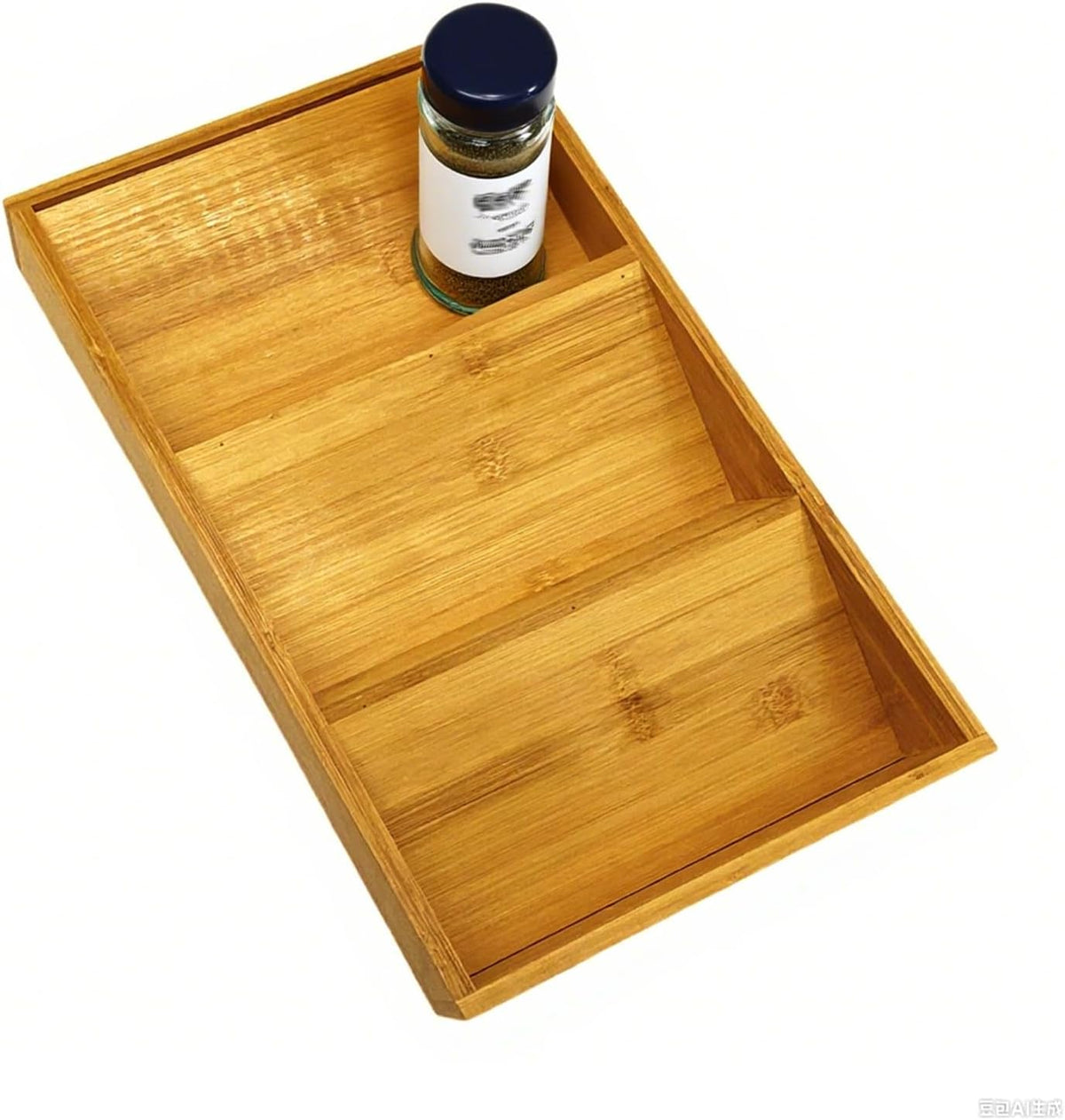 Bamboo Spice Drawer Organizer 3 Tier Seasoning Organizer Rack Spice Rack Tray Kitchen Spice Rack Organizers and Storage for Drawer Kitchen Cabinet Seasoning Storage Insert for Cabinet Shelf