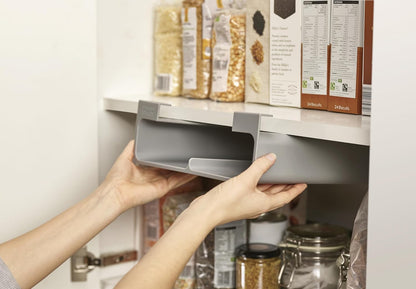 Joseph Joseph CupboardStore Under Shelf Storage Plastic Wrap, Film, Foil and Bag Space Saving Cabinet Organizer | Plastic Wrap