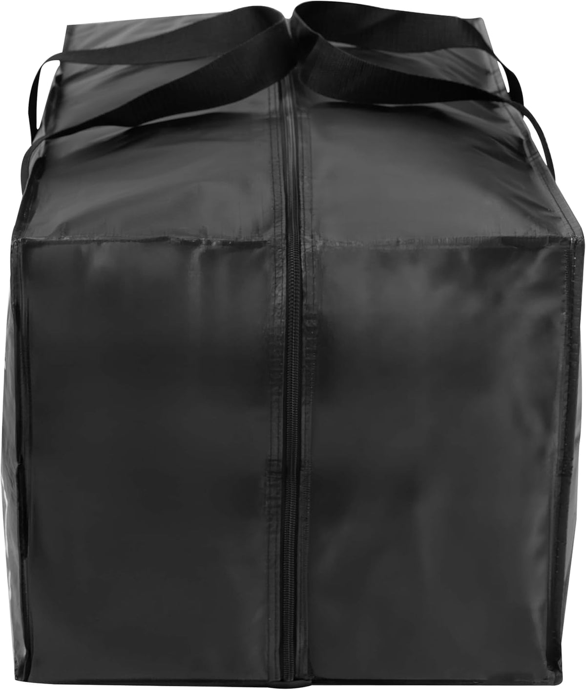 Hefty Storage Bags Extra Large Double Zipper Backpack, Heavy Duty Water Resistant Moving Totes with Shoulder Straps, Foldable Reusable Packing Organizers, 2 Pack (X-Large Black)