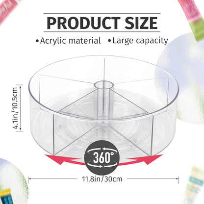 Drink Packet Organizer For Powdered Drink Mix,Powder Packet,Water Packet,Water Flavor Packet,Lazy Susan Organizer Rotating Holder for Drink Mix Necessities（Square）