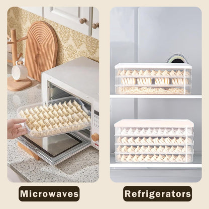 4-layer Food Storage Containers With Lids Airtight Cleaning brushes and cloths, Snacklebox Carrier to Keep Fresh, Plastic Storage Containers for Cupcake Cookie Pizza Dumpling Pie Sugar