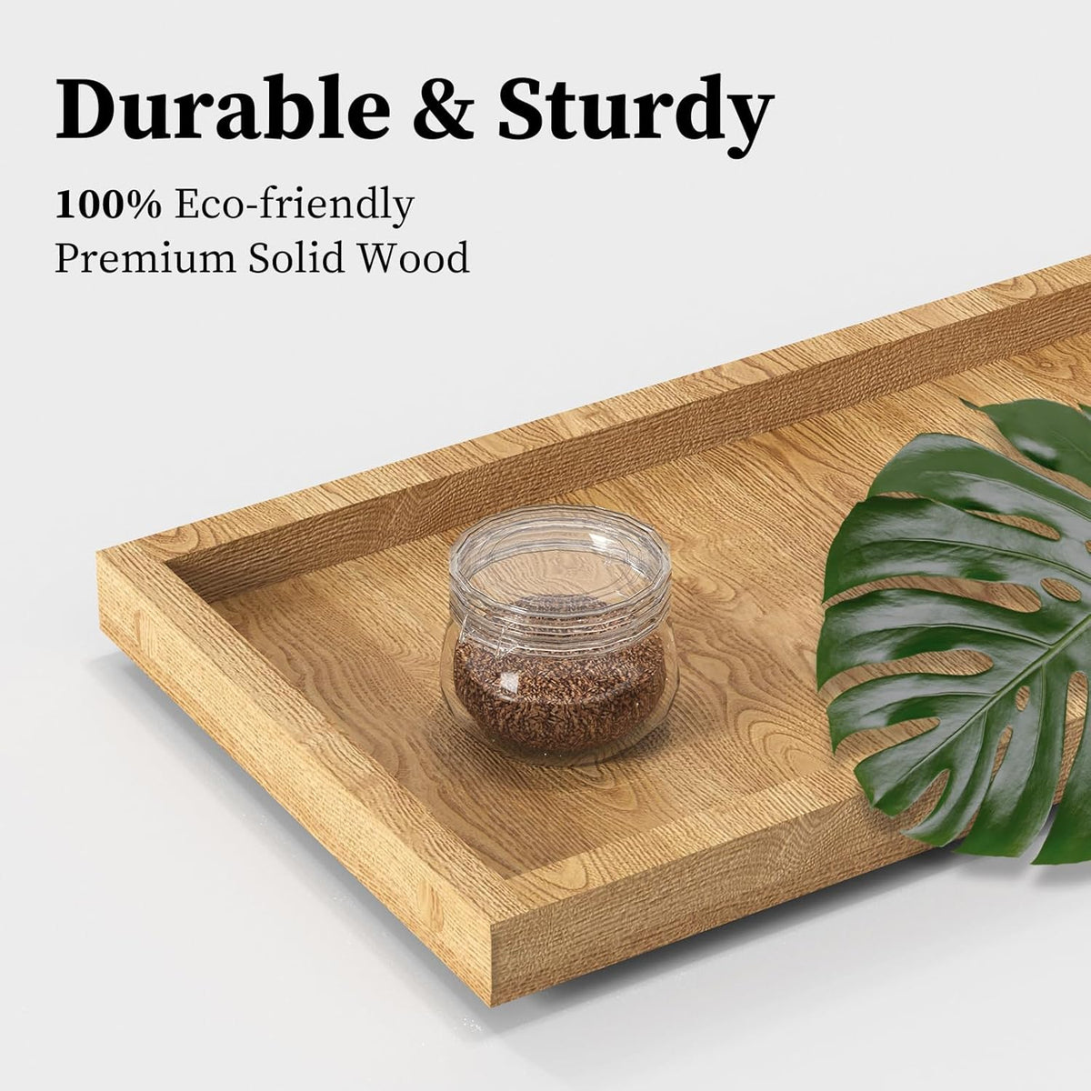 LEMIKKLE 2-Tier Coffee Bar Organizer With Basket,Wooden Counter Shelf for Coffee Bar Accessories,Kitchen Spice Rack Organizer for Countertop-Brown