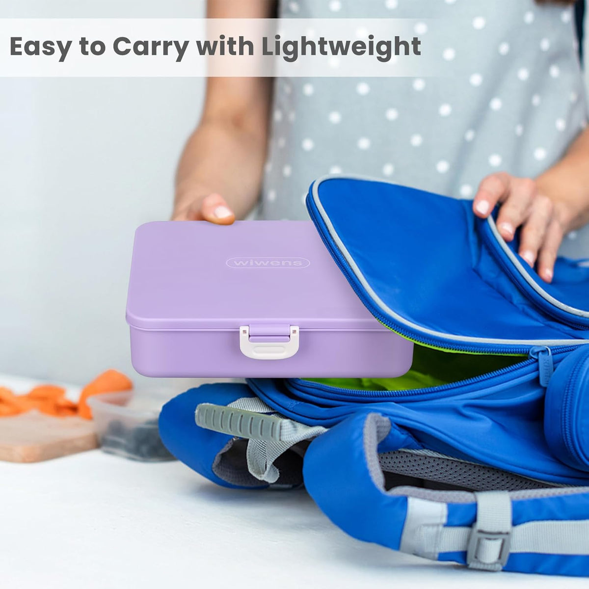 wiwens Snack Box Containers for Kids Adults 2PCS Reusable Snackle Boxes with Adjustable Dividers Airtight Snack Organizers with Compartents Toddler Bento Lunch Box LeakProof for Office,School,Outdoor