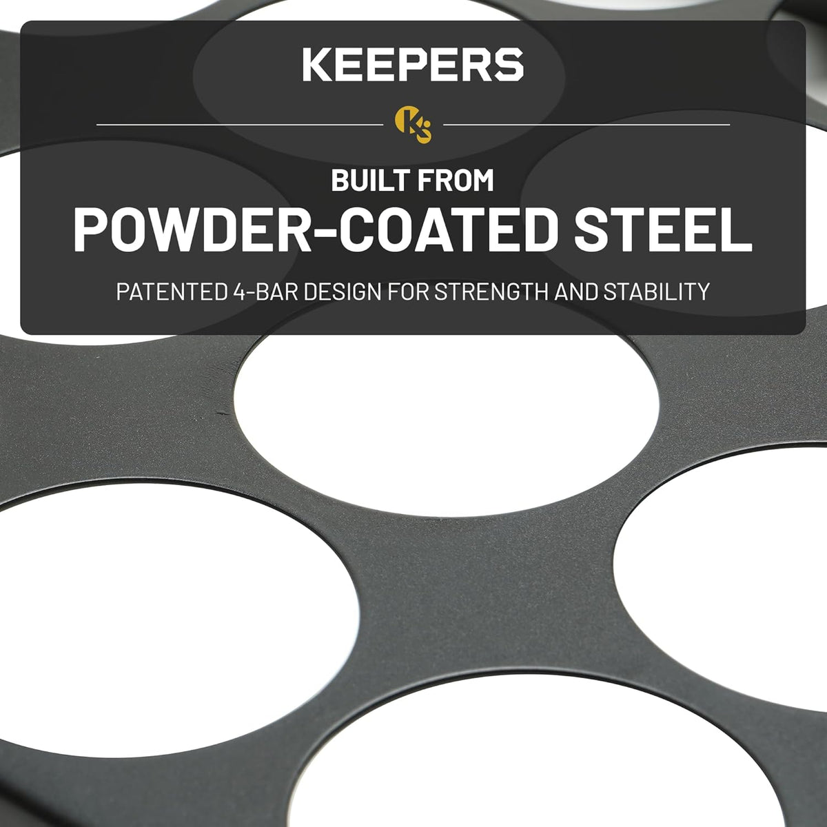 COFFEEKEEPERS KEEPERS Under Cabinet K Cup Holder with Swing-Down Access – Space-Saving Coffee Pod Holder and K Cup Organizer for 24 Pods – Steel Coffee Pod Organizer with Easy DIY Installation