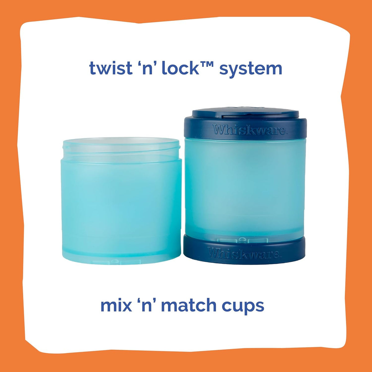 Whiskware Bluey Stackable Snack Containers for Babies, Toddlers, and Kids, 3 Stackable Snack Cups for School and Travel, Cupholder Friendly, Bluey and Bingo! Let’s Do This!