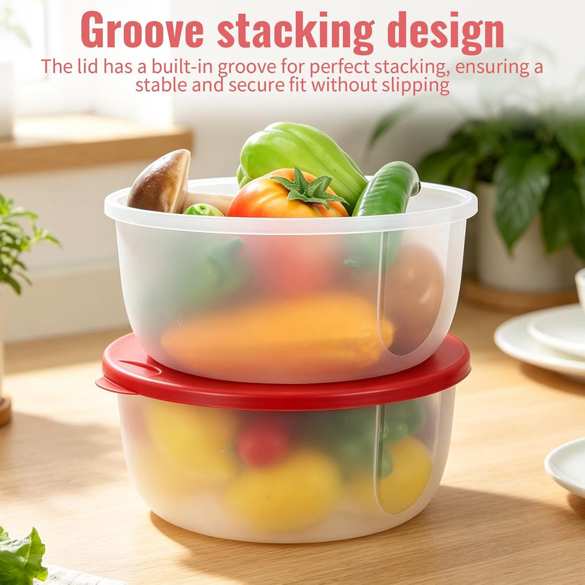 2 Pack Cookie Storage Containers Airtight with Lips, 3.5 L Round Plastic Reusable Cookie Box, Leak-proof Muffin Carrier for Baked Goods, Cupcake Storage & Meal Prep