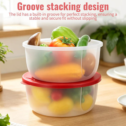 2 Pack Cookie Storage Containers Airtight with Lips, 3.5 L Round Plastic Reusable Cookie Box, Leak-proof Muffin Carrier for Baked Goods, Cupcake Storage & Meal Prep